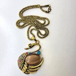 Swan Pendant Necklace